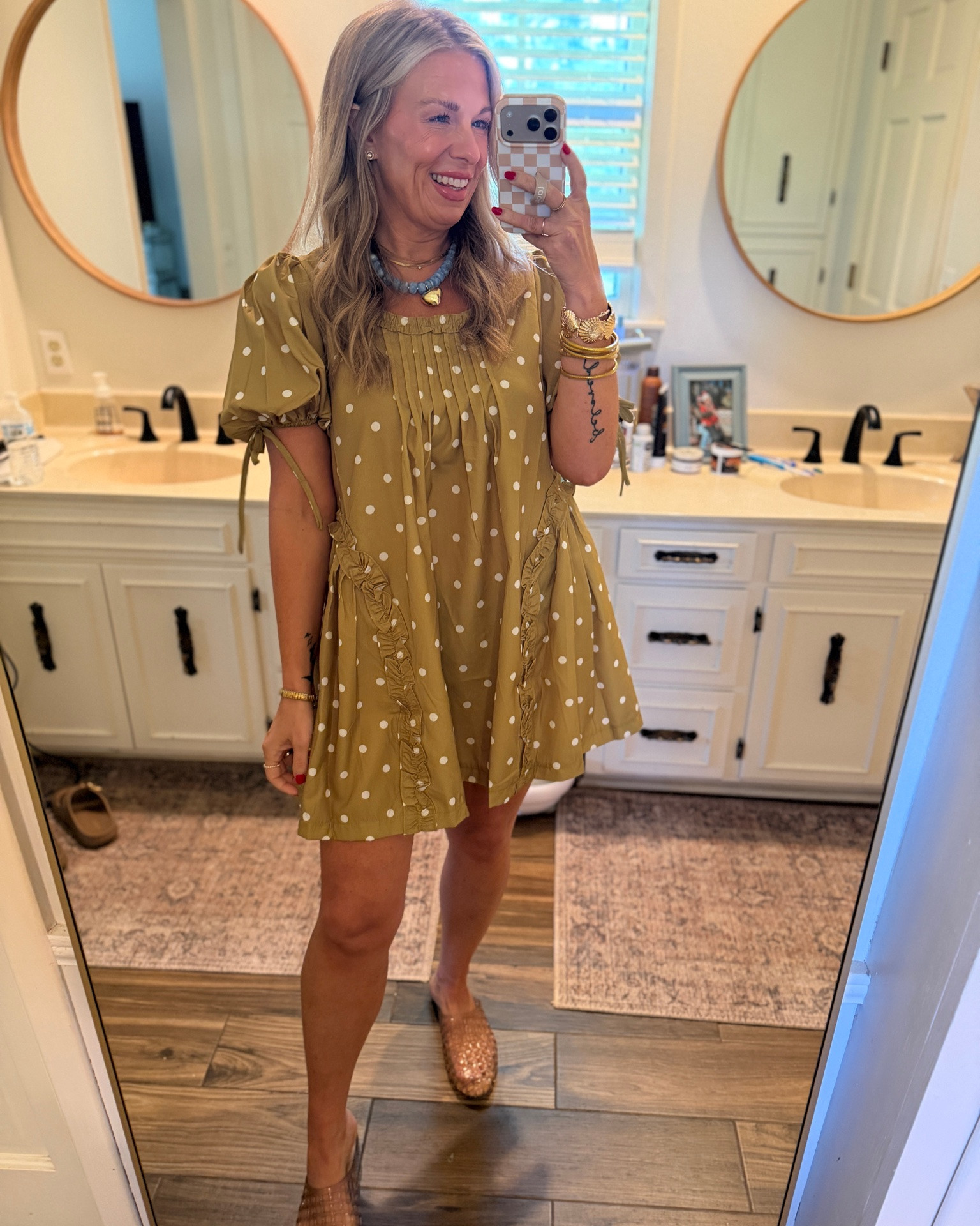Love this dress and the entire look!

#LTKootd #LTKSaleAlert #LTKOver40