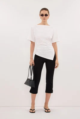DEMI BLACK 7/8 CAPRI PANT | DISSH