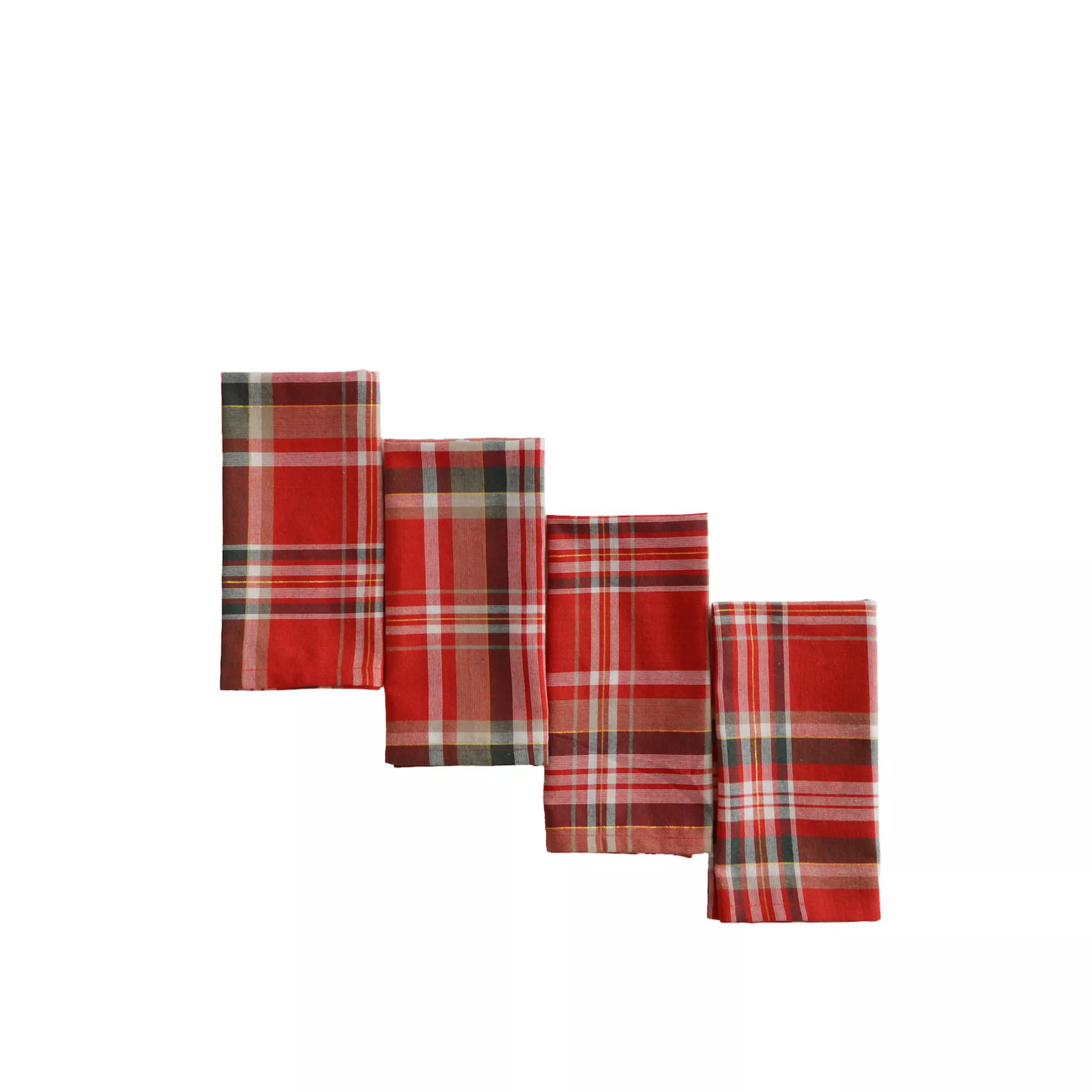 St. Nicholas Square® 4-pk. Yarn Dye Plaid Napkin Set | Kohl's