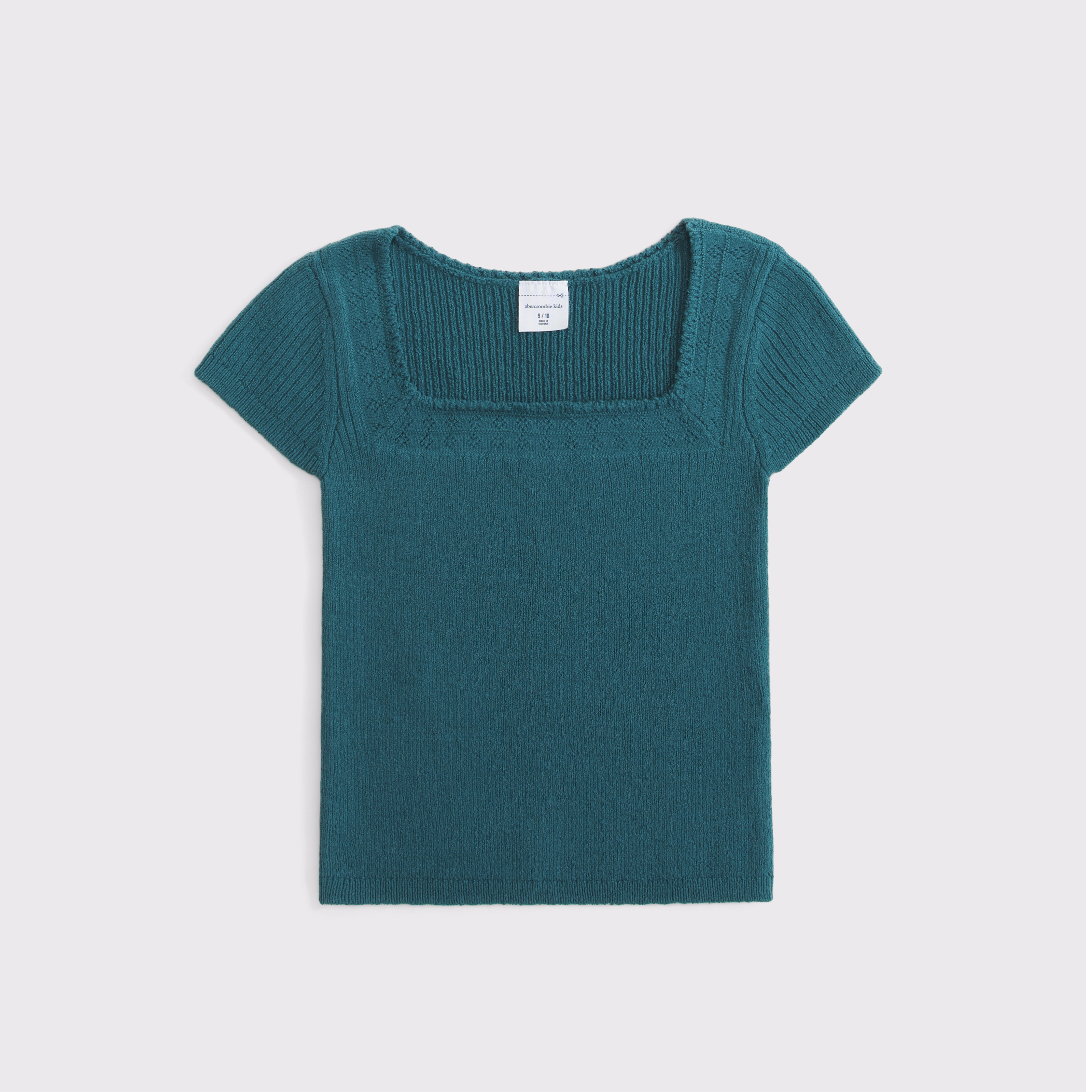 short-sleeve squareneck sweater | Abercrombie & Fitch (US)