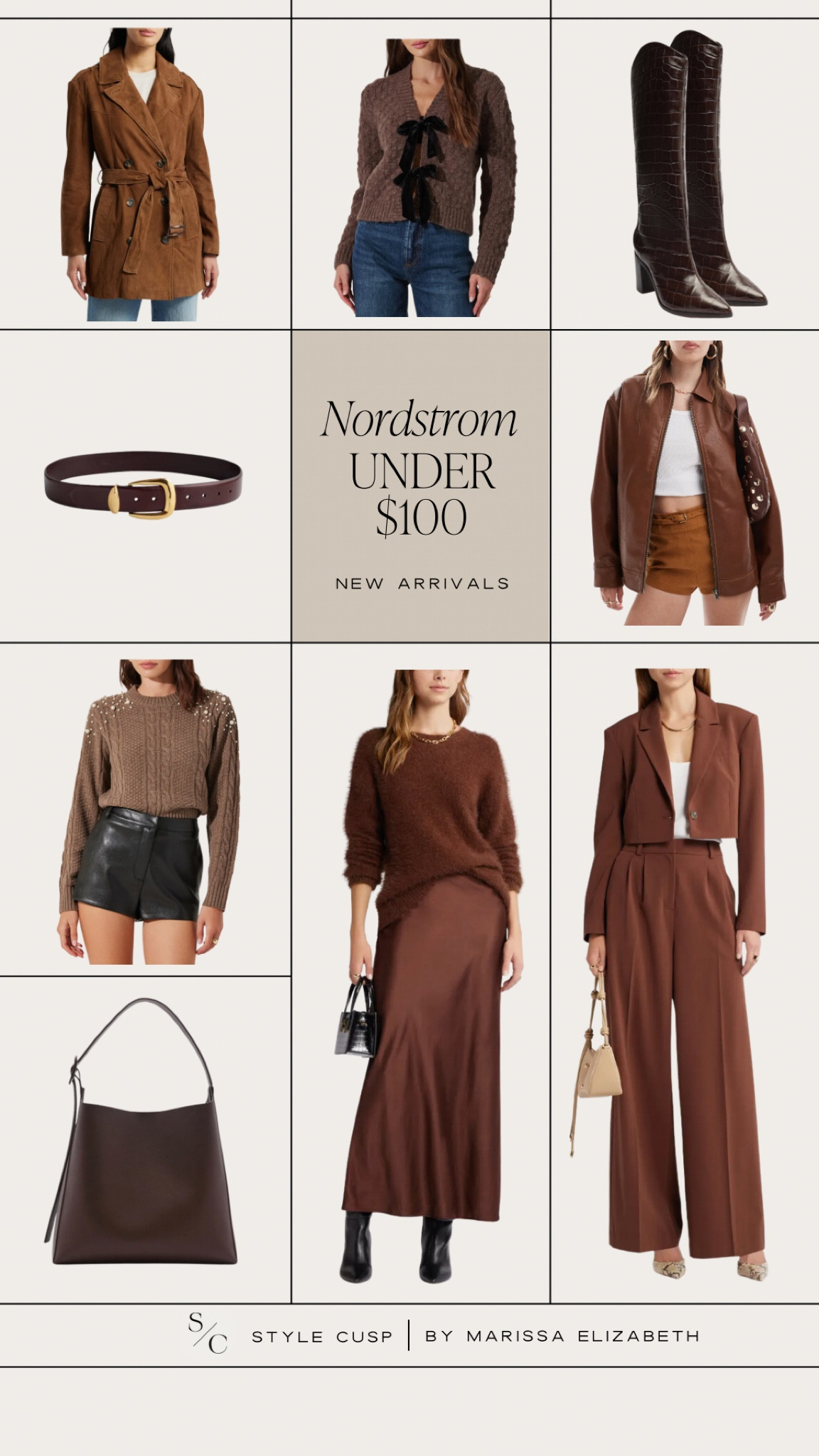 Nordstrom Under $100 
Chocolate Brown 🤎🧸🍂

Fall style, Thanksgiving fit, November style, winter outfit, workwear, fall bag



#LTKHoliday #LTKSeasonal #LTKWorkwear