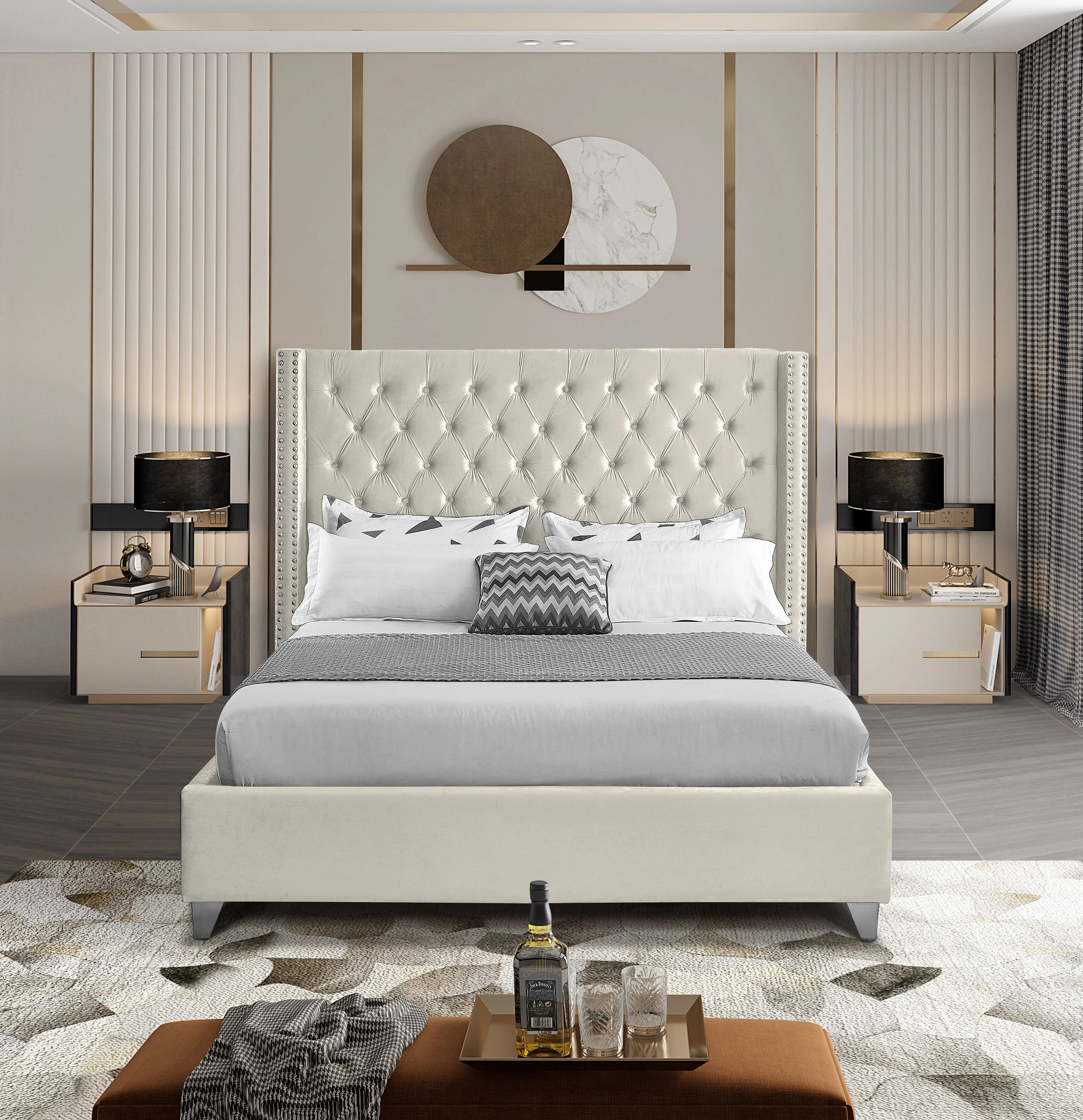 Joclynn Tufted Upholstered Low Profile Platform Bed | Wayfair North America