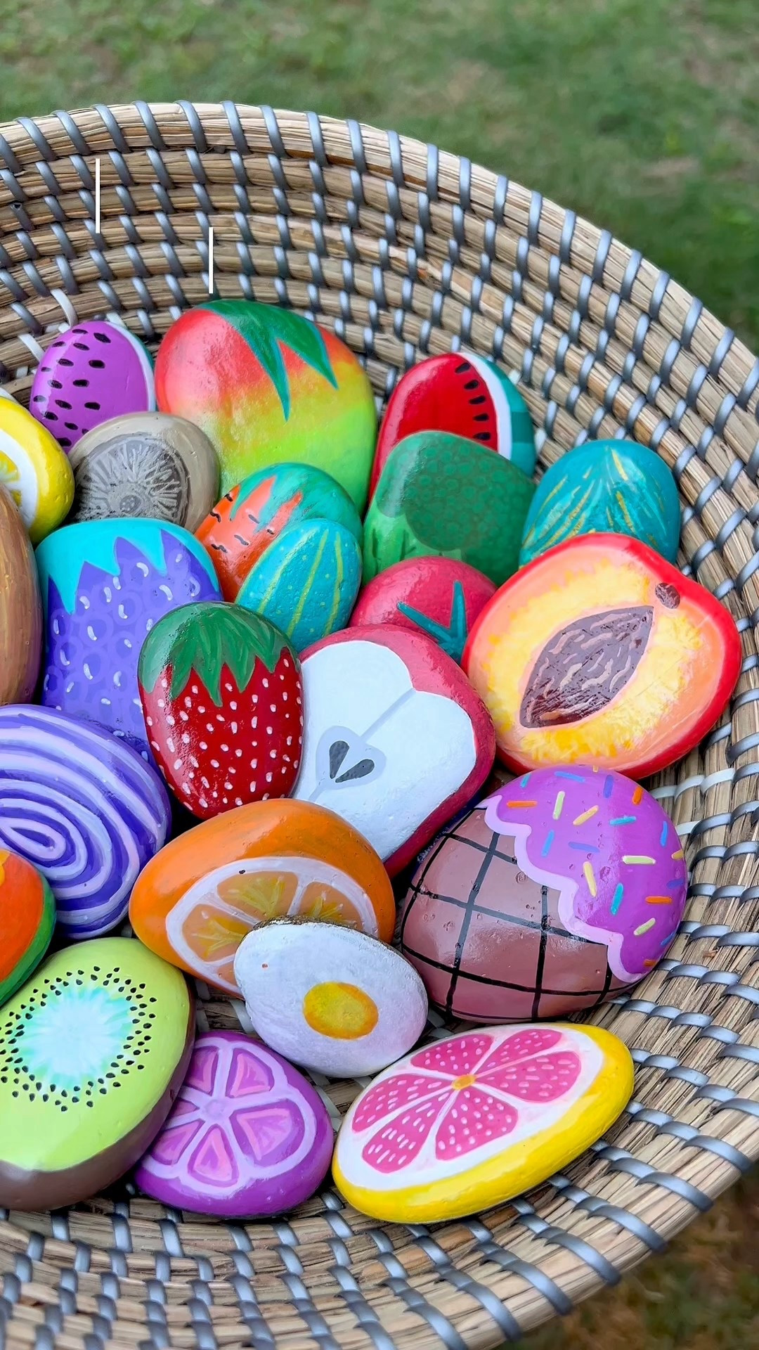 Spring is upon us! ☀️ Are your mud kitchens ready?! Here is how I made rock food for our mud kitchen 🫐🍇🍆🥕🍳  #mudkitchen #toddlersoftiktok #outdoorfun #diymom #craftymoms 

#LTKmomlife #LTKKids #LTKSeasonal