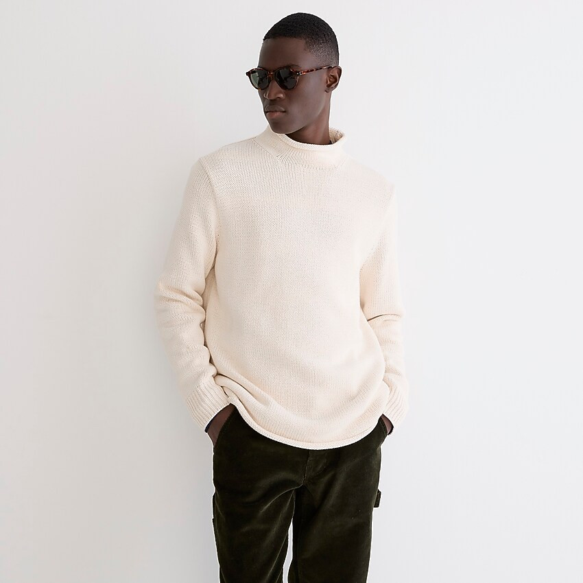 Heritage cotton rollneck sweater | J. Crew US