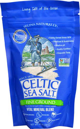 Selina Naturally Celtic Sea Salt Fine Ground Bagged -- 0.5 lb | Vitacost.com