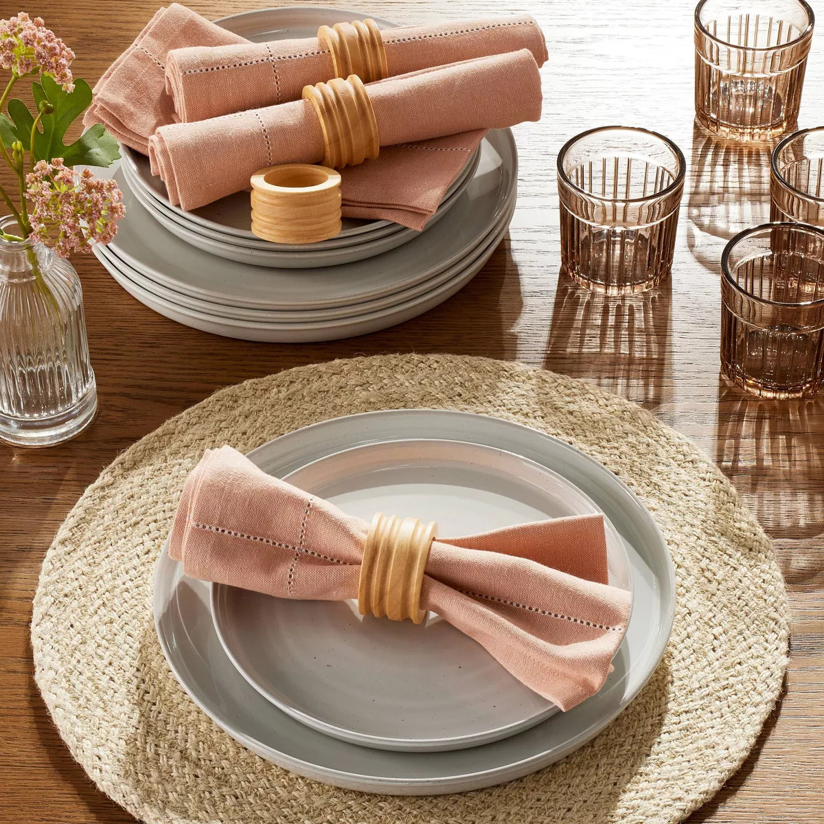 4pc Wooden Napkin Ring Set - Hearth & Hand™ with Magnolia | Target