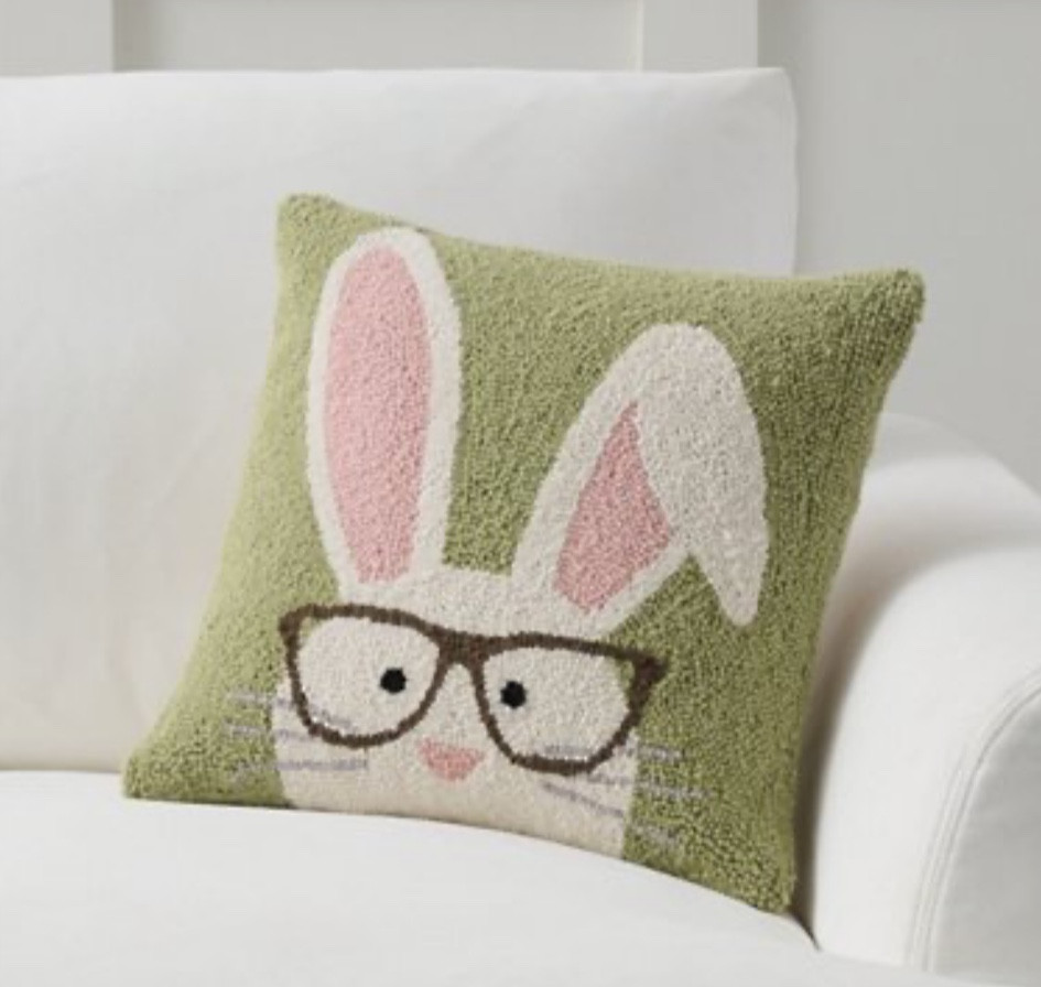 Studious Bunny Pillow
Easter party decor. Spring decor 

#LTKhome #LTKparties #LTKSpringSale