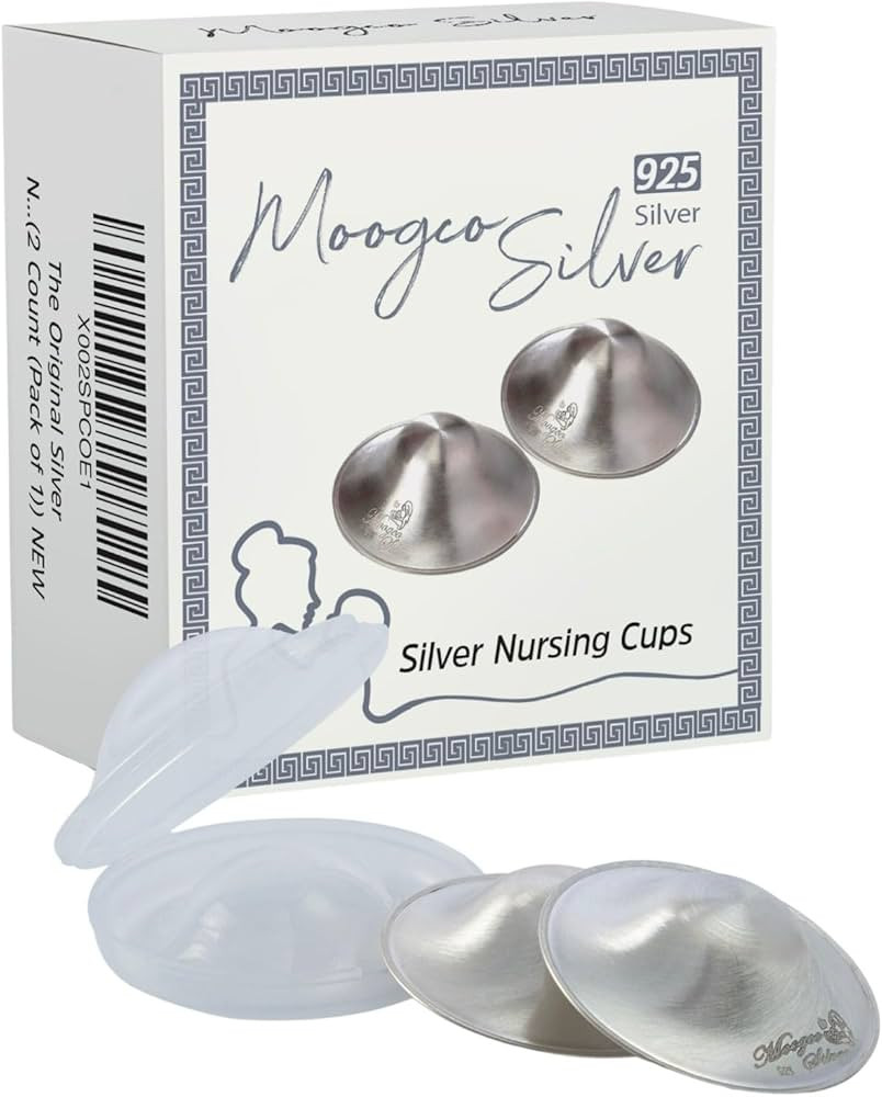 Moogco The Original Silver Nursing Cups - Nipple Shields for Nursing Newborn - Breastfeeding Esse... | Amazon (US)