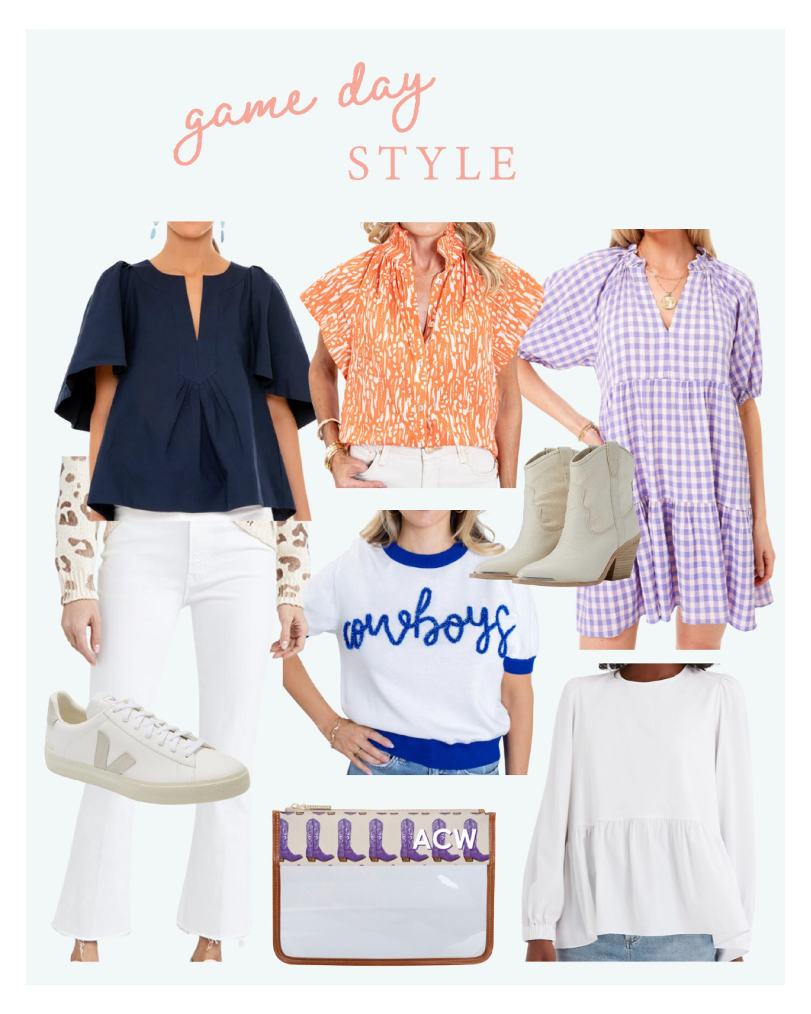 Game day style, game day attire, tailgate style, college game day, women’s outfit ideas for game day, tailgate outfit, football attire, football game style, what to wear to a football game, fall outfit ideas

More on DoSayGive.com 

#LTKsalealert #LTKunder50 #LTKunder100