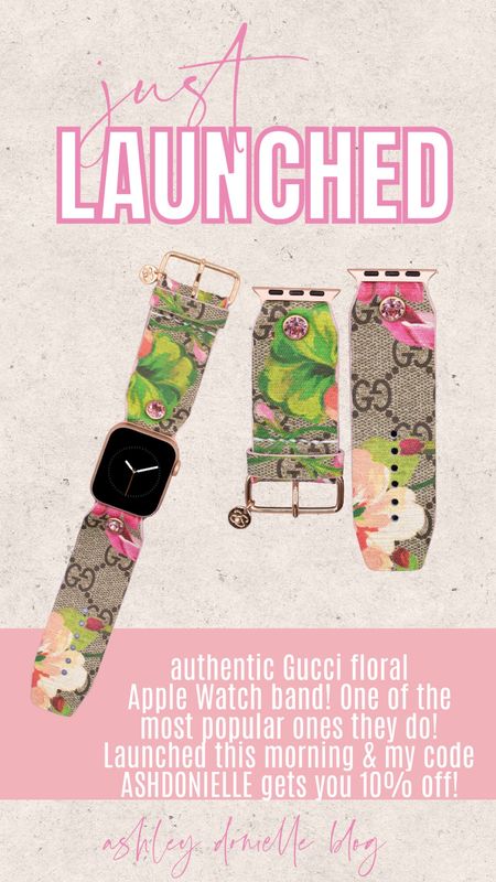 New authentic Gucci bloom Apple Watch band! Code ASHDONIELLE for 10% off 

#LTKFind #LTKsalealert #LTKunder50