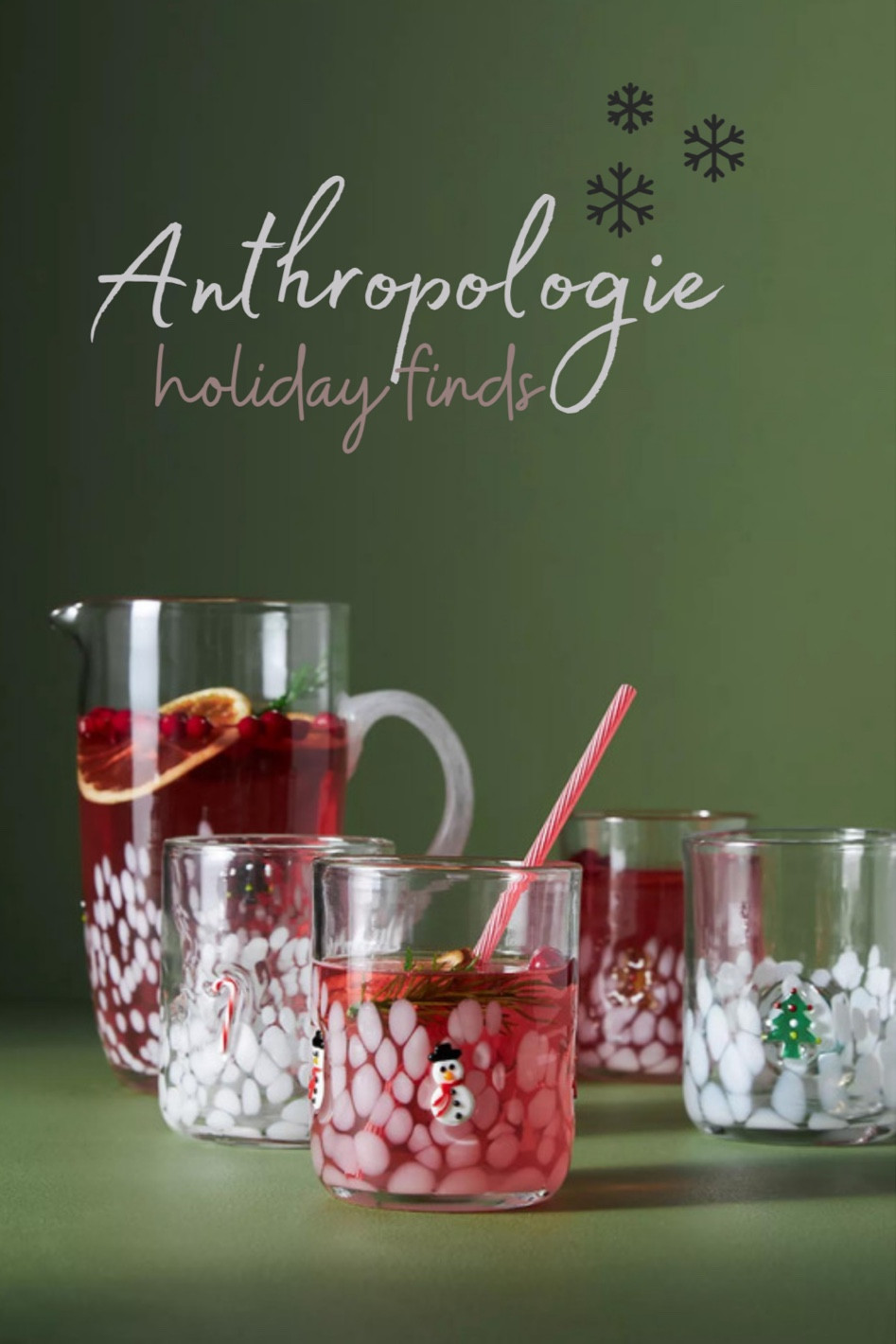 ANTHROPOLOGIE: Holiday Finds 🎄 

These glasses are soooo cute for serving your holiday sangria or other cocktails!

#anthropolgie #holiday #holidaycocktail 

#LTKHoliday #LTKhome #LTKSeasonal