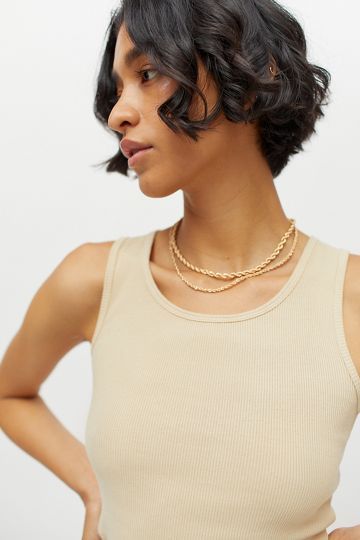 Urban Renewal Recycled Overdyed Ribbed Tank Top | Urban Outfitters (US and RoW)