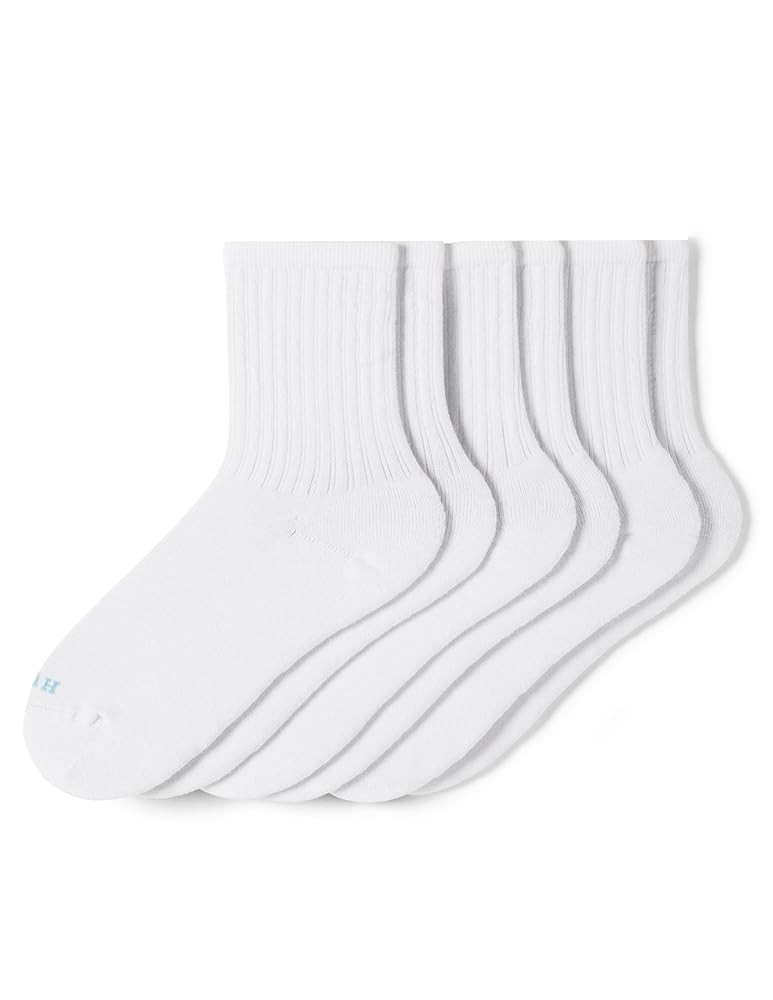 HUE Women's Air Cushion Crew Sock 3 Pair Pack | Amazon (US)