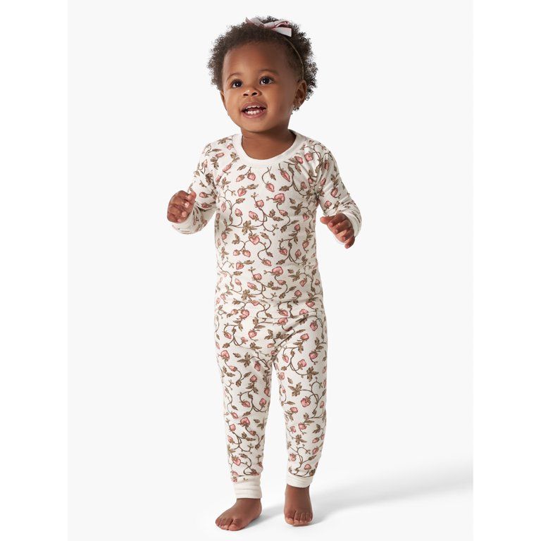 Modern Moments By Gerber Toddler Girl Tight Fitting Pajamas Set, 2-Piece, Sizes 12M-5T | Walmart (US)