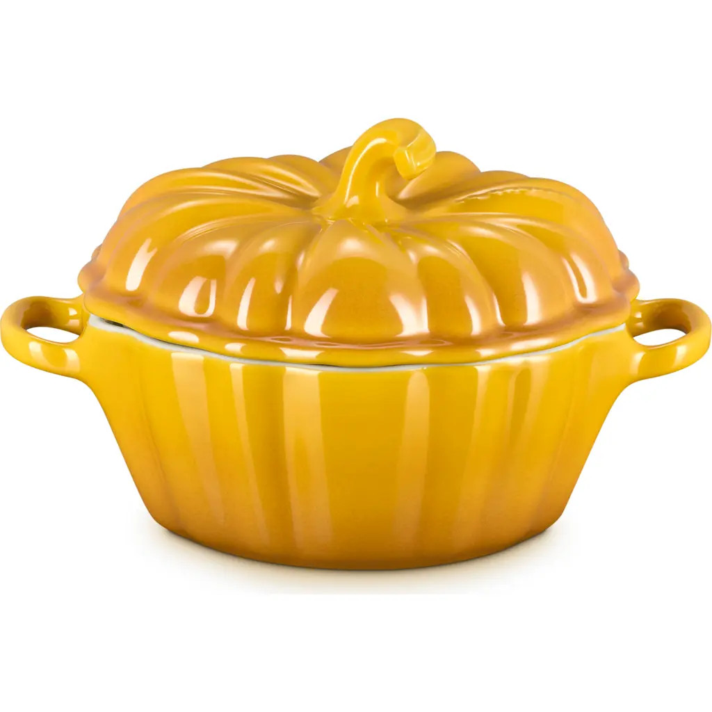Le Creuset Pumpkin Stoneware Casserole Dish in Nectar at Nordstrom | Nordstrom