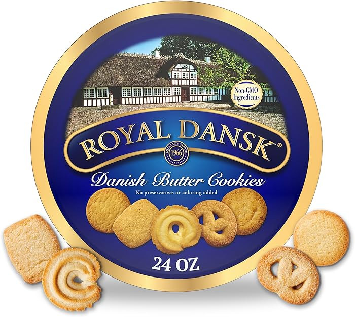 Royal Dansk Danish Butter Cookies, Premium Assorted Cookies in a Gift Tin, Great for Sharing and ... | Amazon (US)