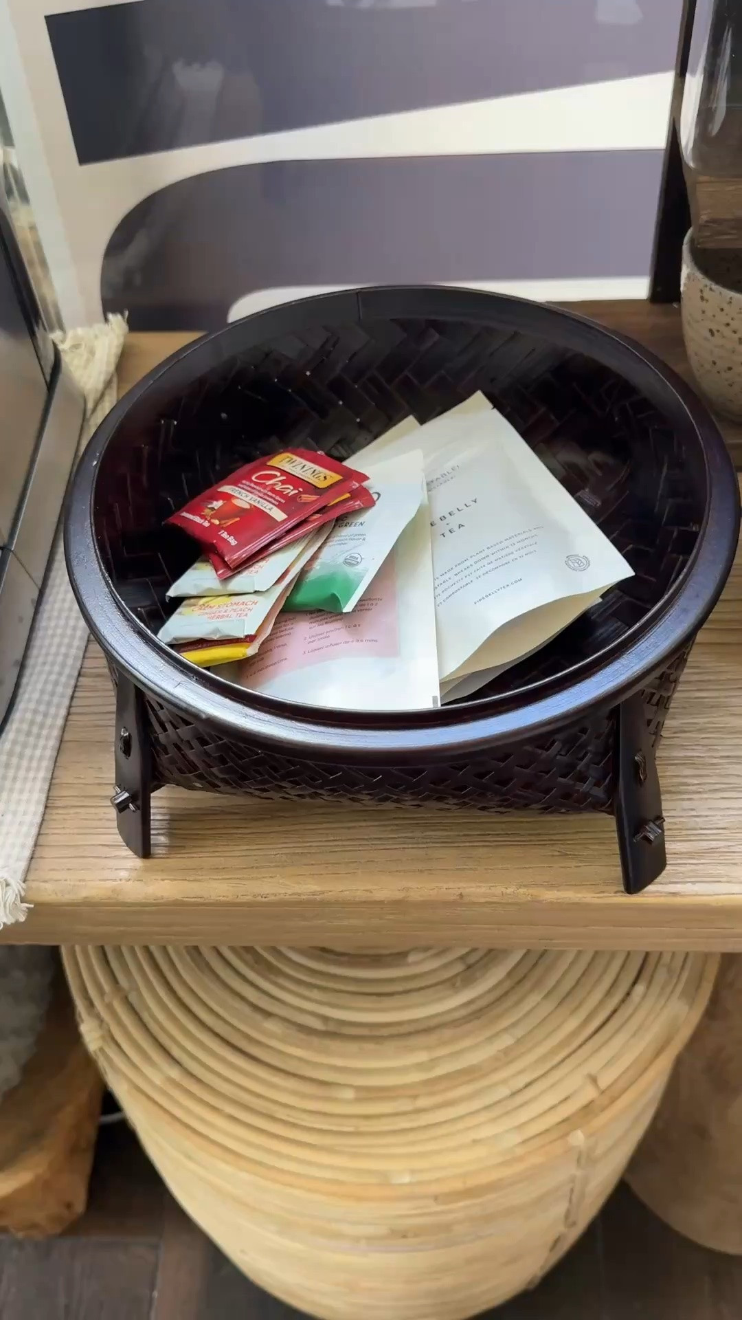 Organic modern japandi basket! Perfect for the coffee and tea bar! Fruit bowl …storage…with a flat top for serving too.

#LTKSeasonal #LTKmorningroutine #LTKHome