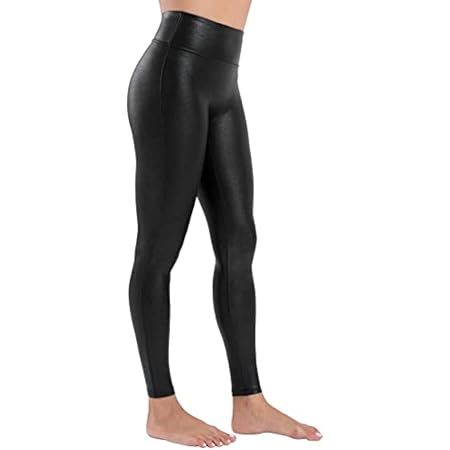 CRZ YOGA Butterluxe Womens Matte Faux Leather Leggings 26.5" / 28" - No Front Seam High Waist Stretc | Amazon (US)