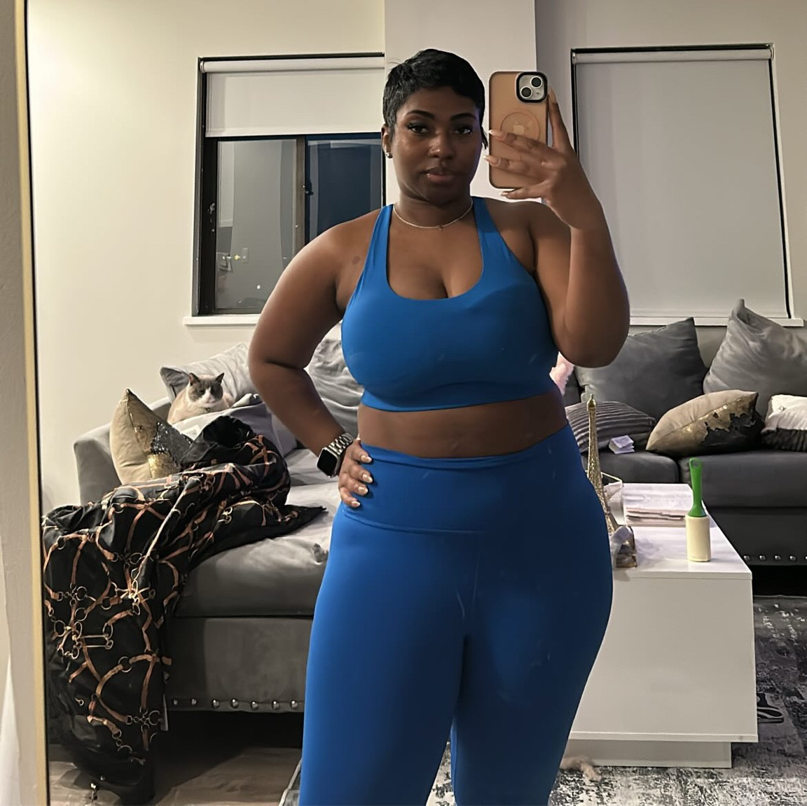 Feeling strong and stylish in this electric blue set 

#LTKMidsize #LTKFitness #LTKActive