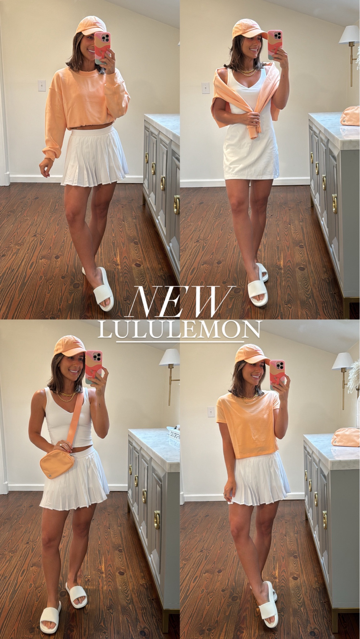 New summer lululemon 
Sports bra size 4
Skort size 4
Dress size 4
Slides size 7
Sweatshirt size 2
Tshirt size 2
Hat size s/m
 Marky:
Shirts size m

@lululemon #ad #lululemoncreator

#LTKFindsUnder100 #LTKActive #LTKFitness