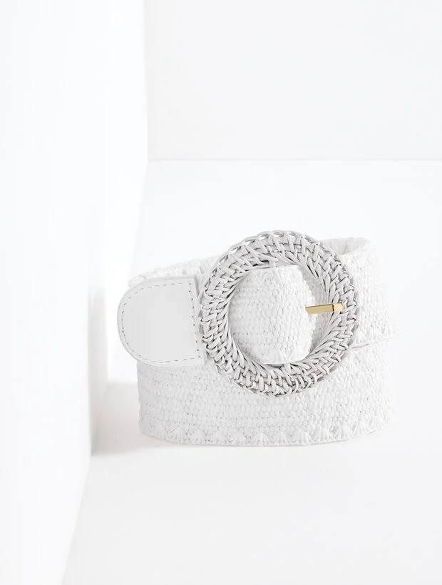 Stretch Raffia Belt | Talbots