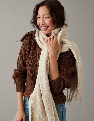 AE Sherpa Scarf | American Eagle Outfitters (US & CA)