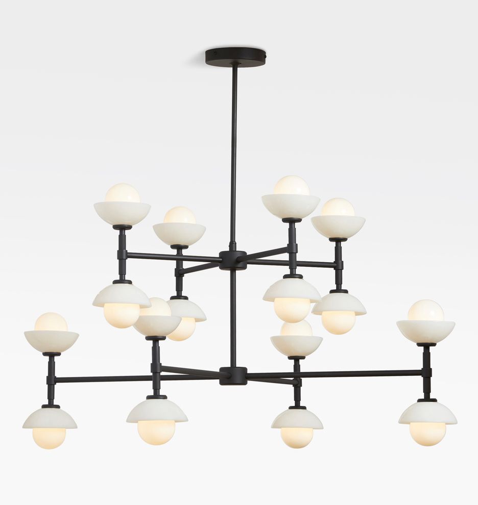 Greenwich 38" 2-Tier Chandelier | Rejuvenation