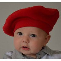 Kids French Beret Red Costume Fleece Hat Christmas Winter Baby Toddler Paris Art Birthday Party Outer Wear Photo Prop | Etsy (US)