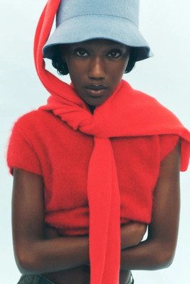 Pilcro Brushed Cashmere Short-Sleeve Sweater | Anthropologie (US)