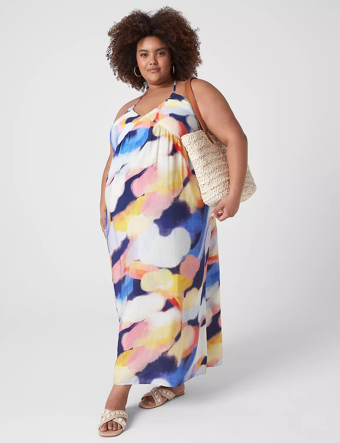V-Neck Halter Maxi Dress | LaneBryant | Lane Bryant (US)