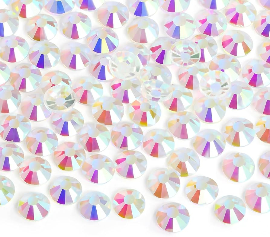 Jollin Glue Fix Flatback Rhinestones Glass Diamantes Gems for Nail Art Crafts Decorations Clothes... | Amazon (US)