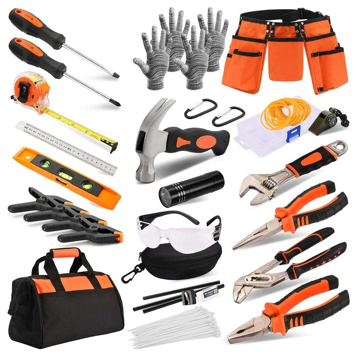 Aoibox 95 PCS Kids Real Tool Set with Tool Belt and Bag for Home DIY Building and Woodworking Small Hand Tools Kit for Children Construction Learning | Lowe's