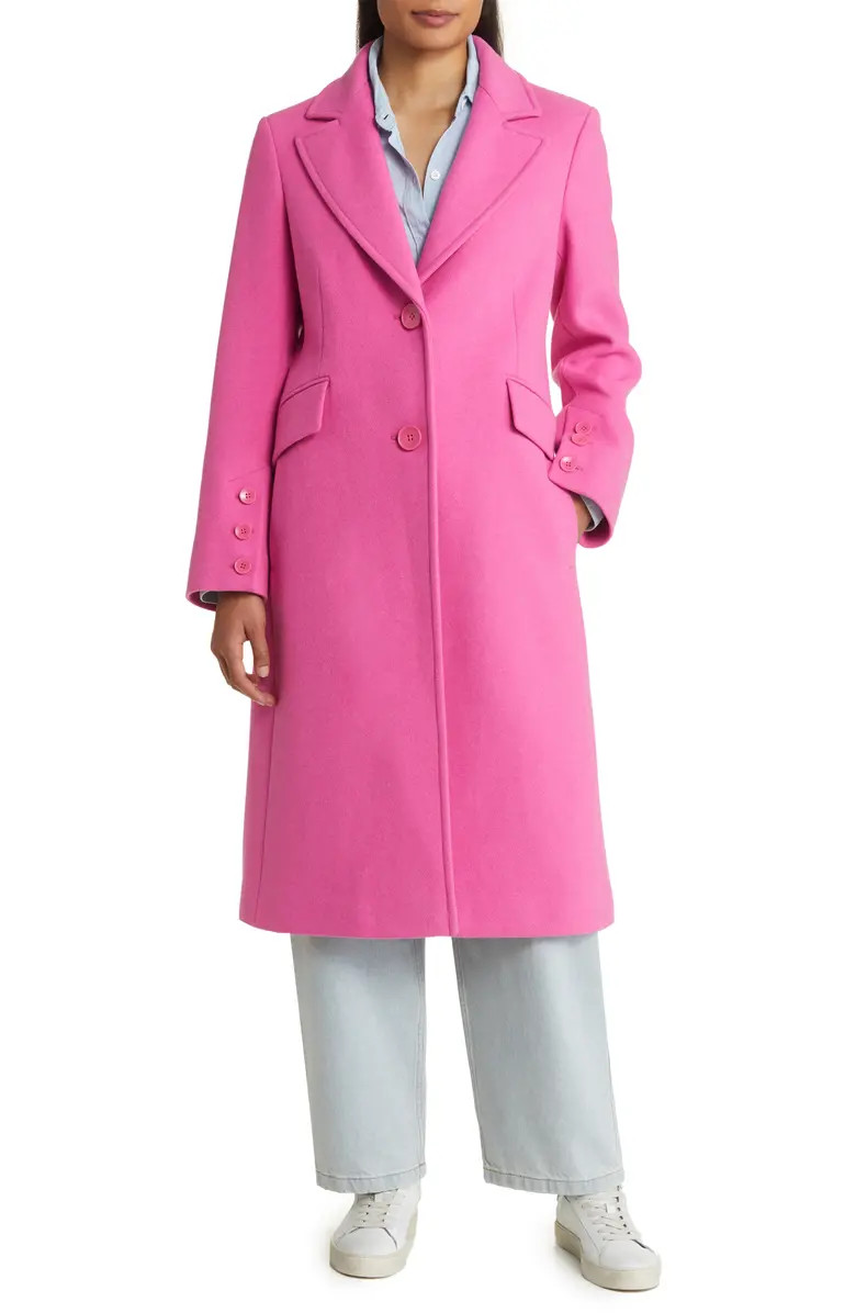 Sam Edelman Long Twill Coat | Nordstrom | Nordstrom