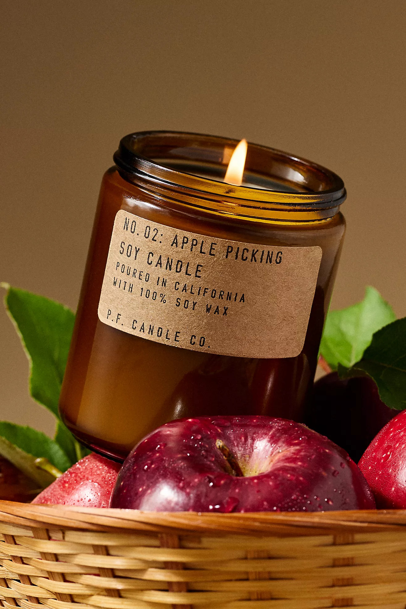 P.F. Candle Co. Gourmand Apple Picking Glass Jar Candle | Anthropologie (US)