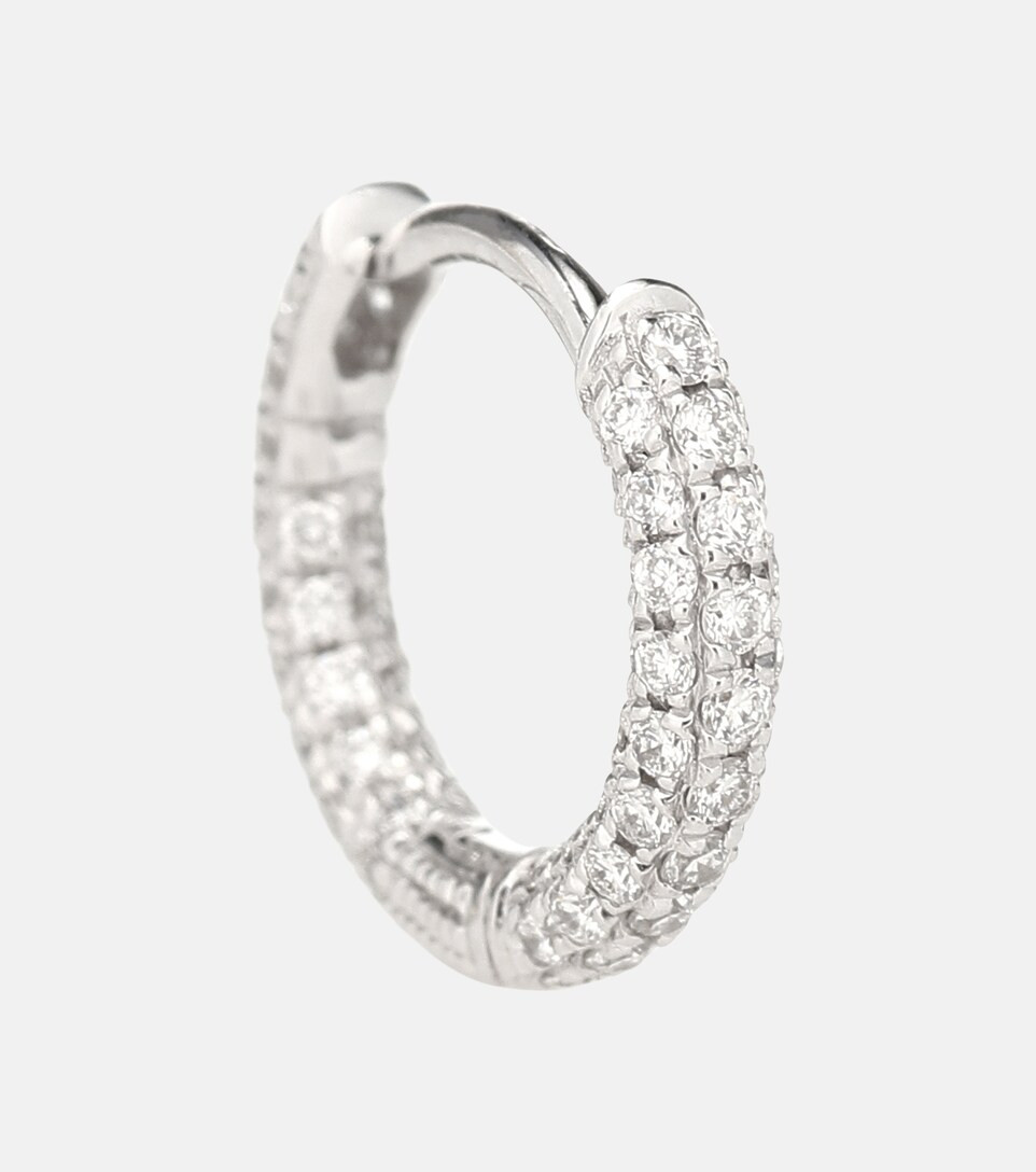18kt white-gold single earring with diamonds | Mytheresa (US/CA)