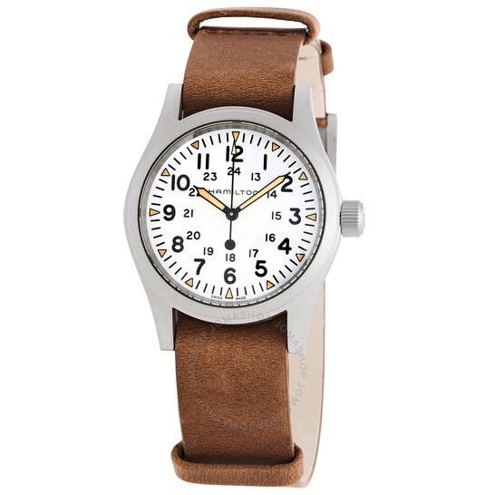 Khaki Field Hand Wind White Dial Men's Watch | Jomashop.com & JomaDeals.com