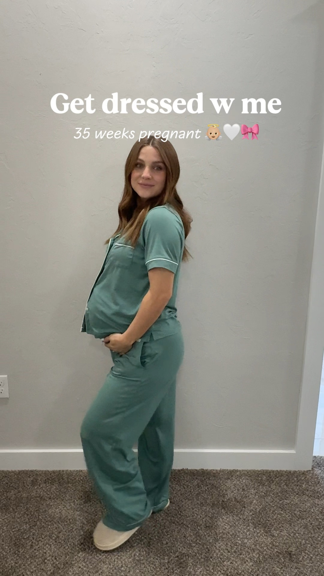 35 WEEKS🙌🏼 Getting dressed is hard these days but I sure am going to miss this belly 🥹😭 Doing my best to soak in every little thing 🫶🏼 

#LTKgrwm #LTKBump #LTKootd