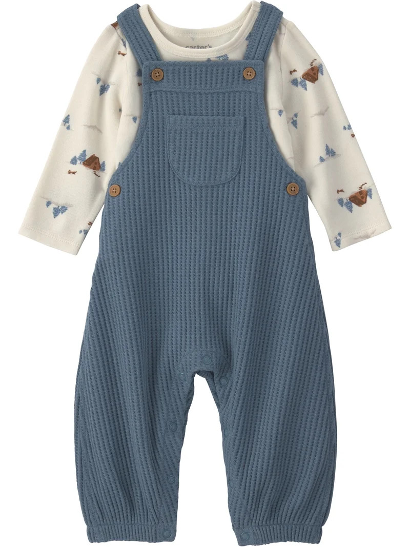 Carter's Child of Mine Baby Overall Set, 2-Piece, Sizes 0/3-24 Months | Walmart (US)