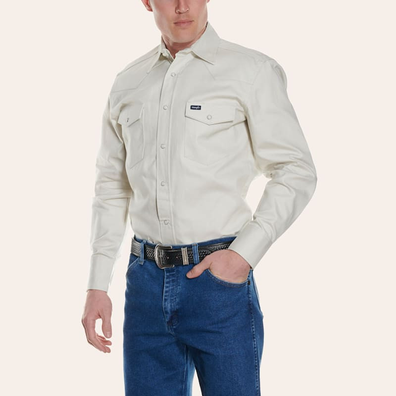 Wrangler Stone Long Sleeve Workshirt | Cavender's