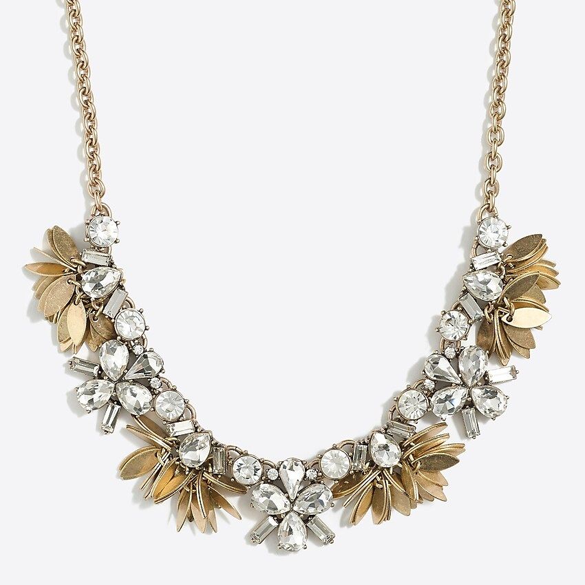 Crystal bouquet necklace | J.Crew Factory