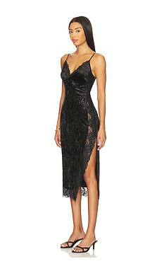 Free People Raise A Toast Midi Slip Dress in Black from Revolve.com | Revolve Clothing (Global)