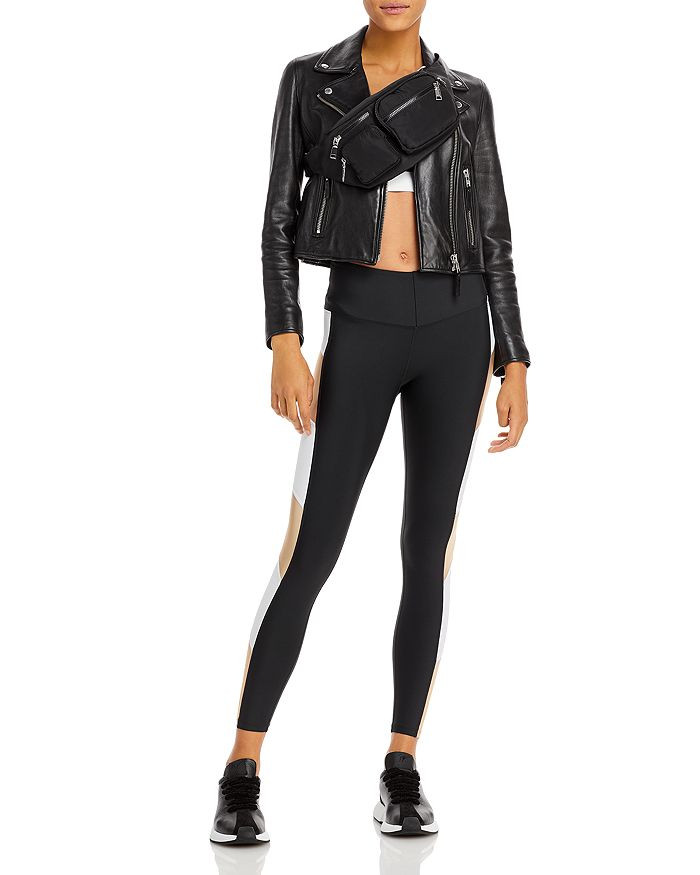 Striped Panel Sports Bra - 100% Exclusive | Bloomingdale's (US)