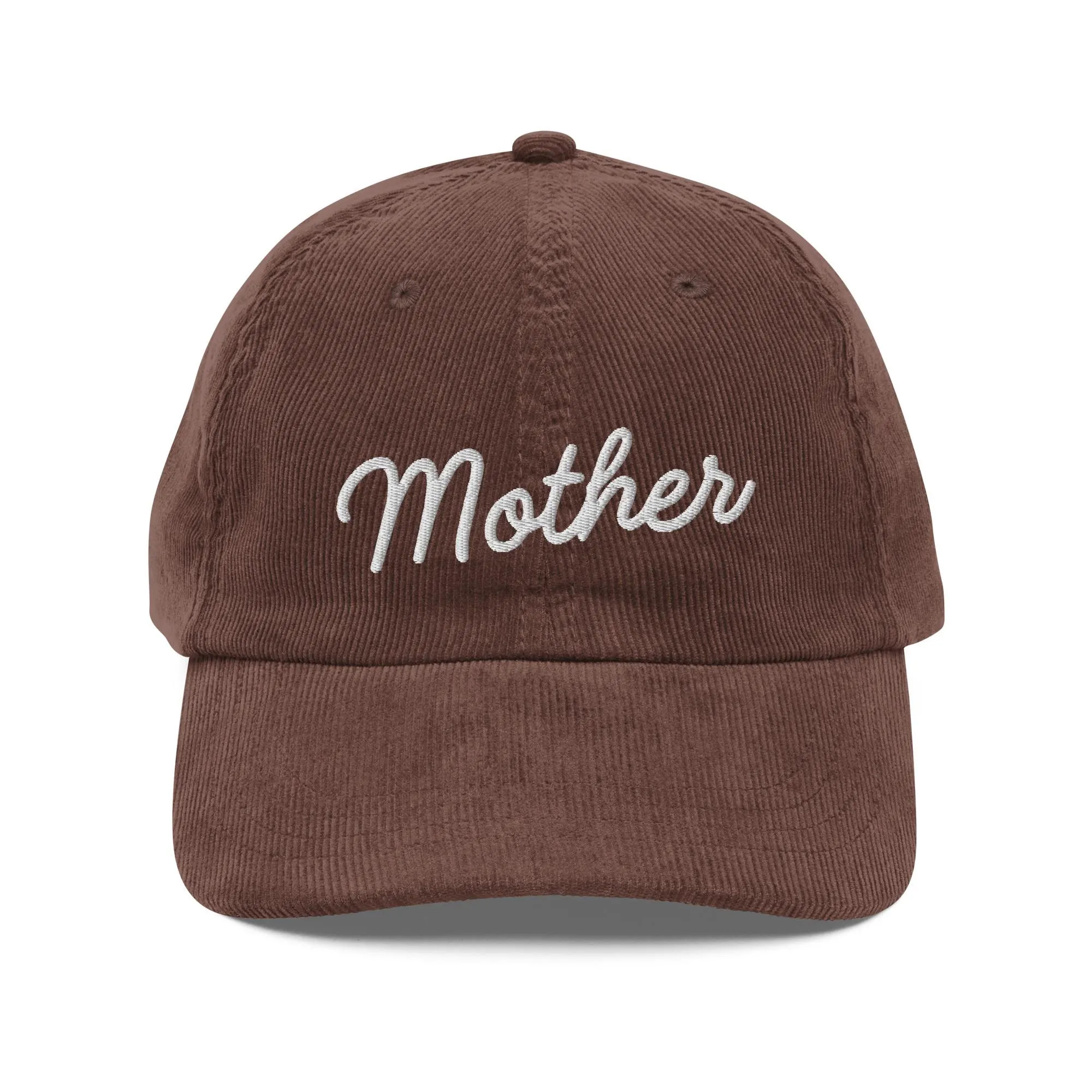 Mother Cursive Embroidered Vintage Corduroy Cap | Mother Dad Hat | Baseball Hat for Mom | Etsy (Global)