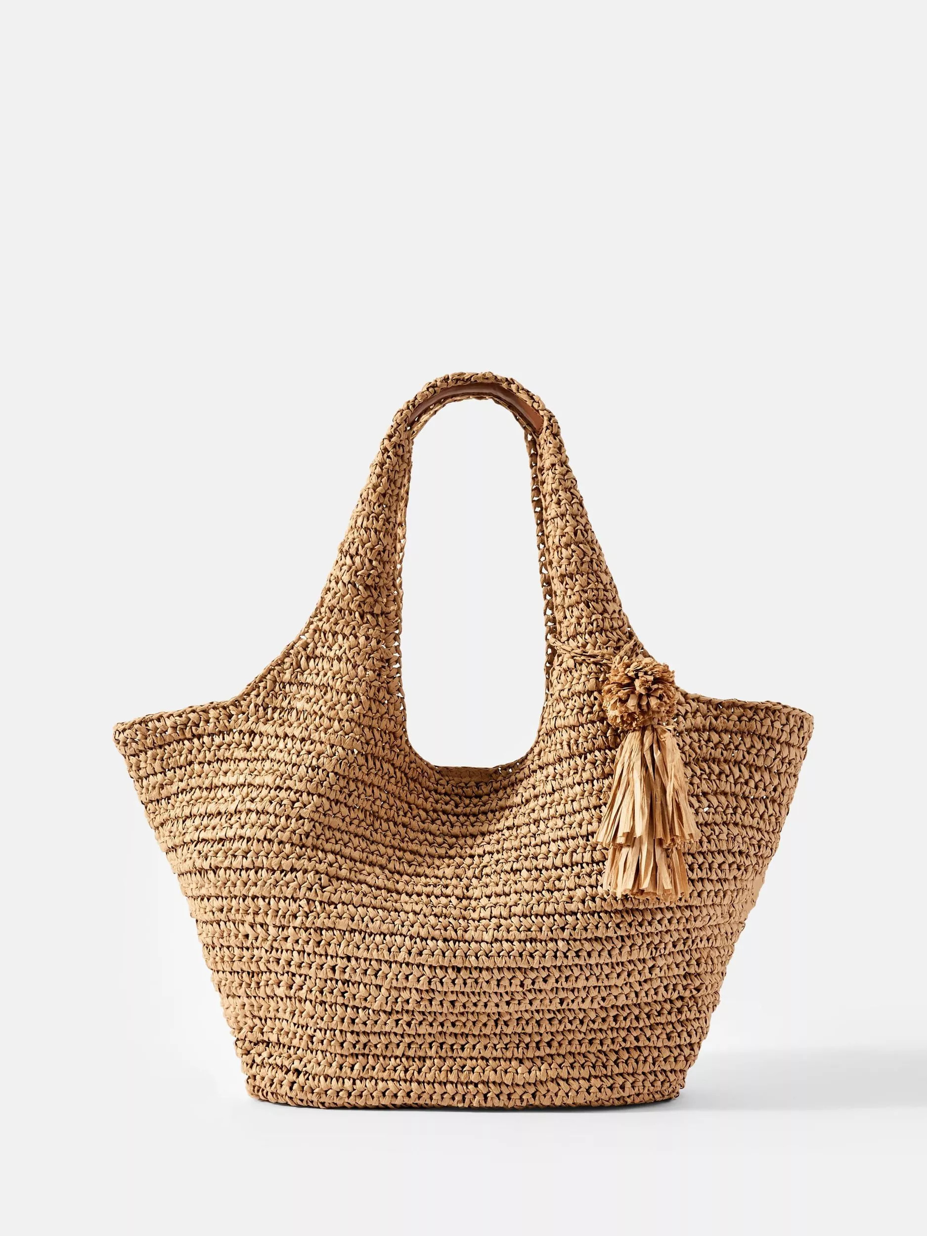 Mint Velvet Woven Oversized Tote Bag, Natural | John Lewis (UK)