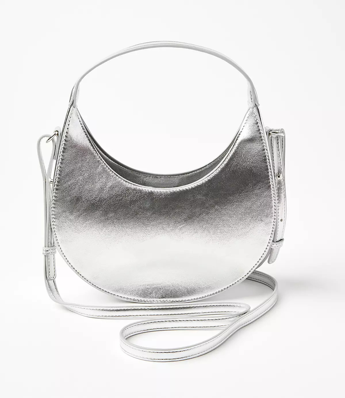 Metallic Crescent Crossbody Bag | Loft | LOFT