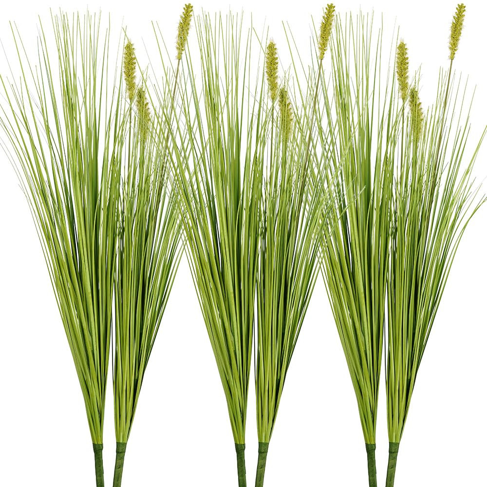 Melorca&Guilla Artificial Plants 6PCS 27“ Fake Tall Onion Grass Faux Plant,Artificial Grass Gre... | Amazon (US)