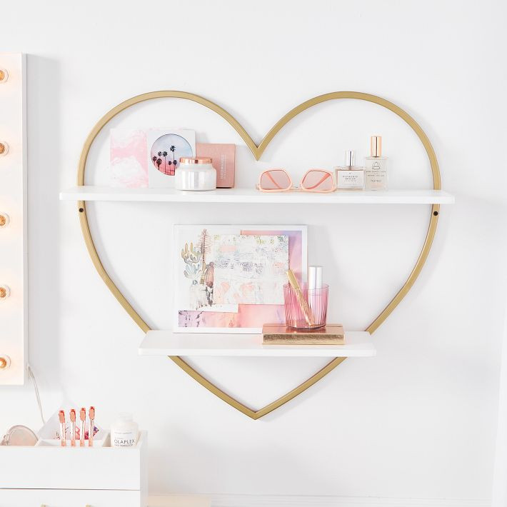 Heart Shaped Bookcase (27"x24") | Pottery Barn Teen