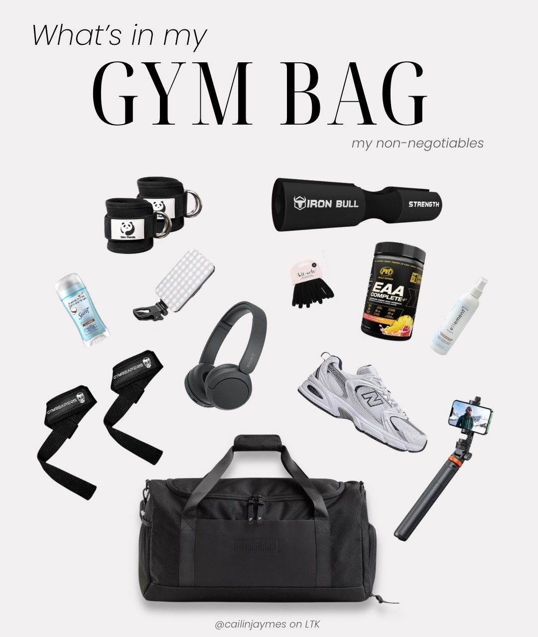 What’s in my gym bag — my non-negotiables 🖤
These are the essentials I bring to every lift: training gear, recovery must-haves, supplements, and the little things that keep me consistent and locked in.
Everything here is linked below so you’re all set to start your fitness journey 

what’s in my gym bag • gym bag essentials • fitness must haves • lifting essentials • gym accessories • workout essentials • fitness girl gear • bodybuilding prep • gym routine





#LTKsale #LTKhome #LTKfitness