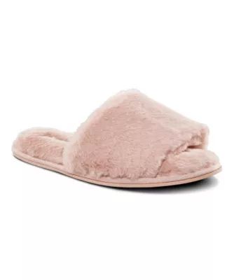 Shambhala Women's Faux Fur Slide Slippers Pink L | Mark's - Lequipeur