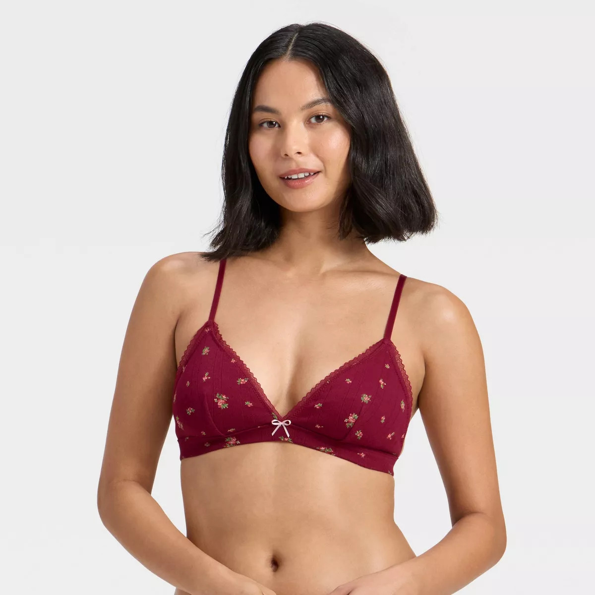 Women's Pointelle Triangle Bralette - Wild Fable™ | Target